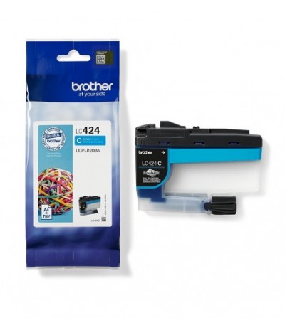 Brother LC424 Cyan Cartucho...